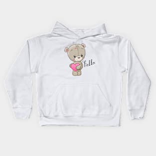 Cute Teddy Bear Kids Hoodie